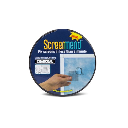 Screenmend Screenmend Charcoal Fiberglass Screen Repair Patch 2 in. W X 80 in. L 1 pk 857101004662
